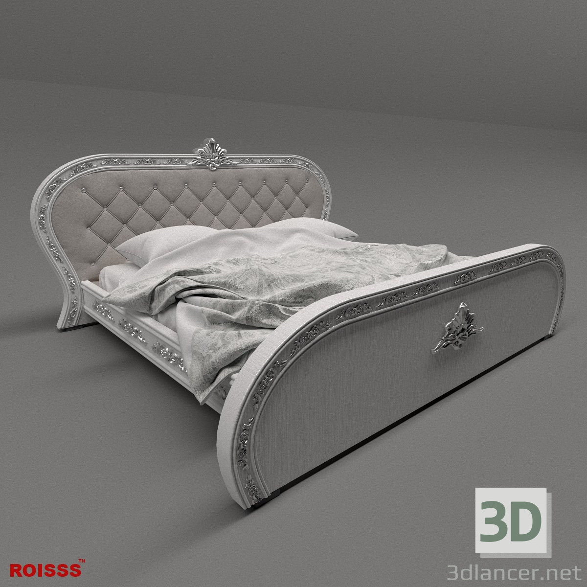 3D modeli Yatak - önizleme