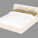 3d model Cama doble con tapizado de cuero Stil Novo - vista previa