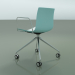 3d model Chair 0369 (4 castors, with armrests, LU1, two-tone polypropylene) - preview