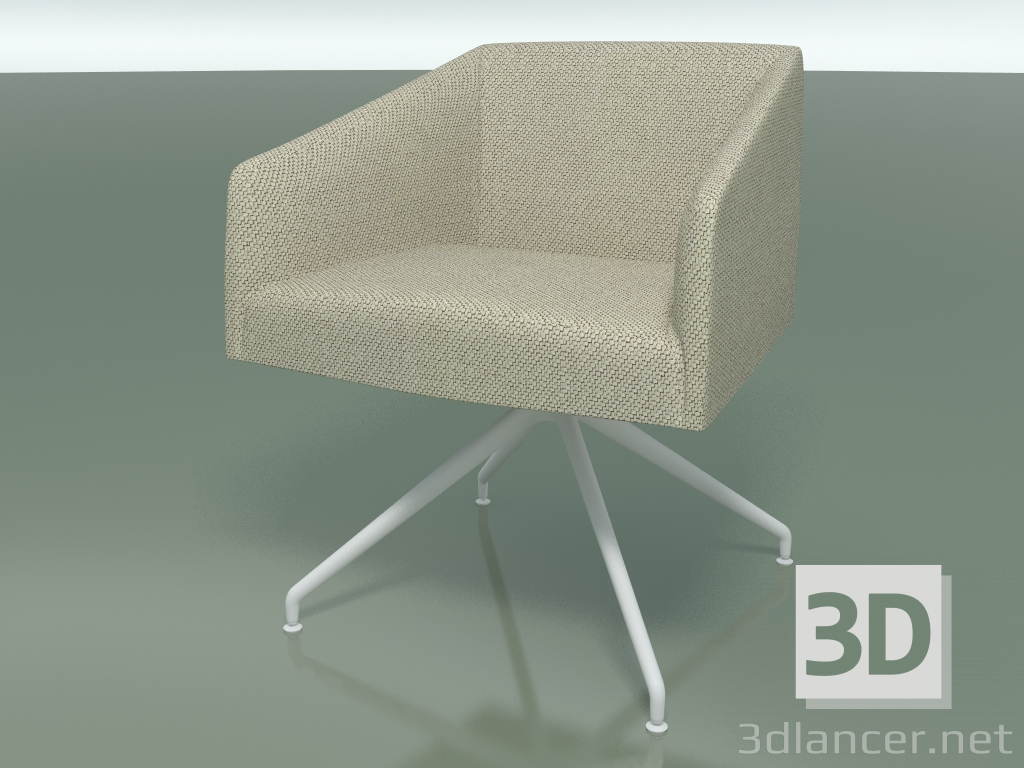 3d model Sillón 2706 (con tapicería de tela, giratoria, V12) - vista previa