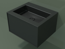 Lavabo con cassetto (06UC32401, Deep Nocturne C38, L 60, P 50, H 36 cm)