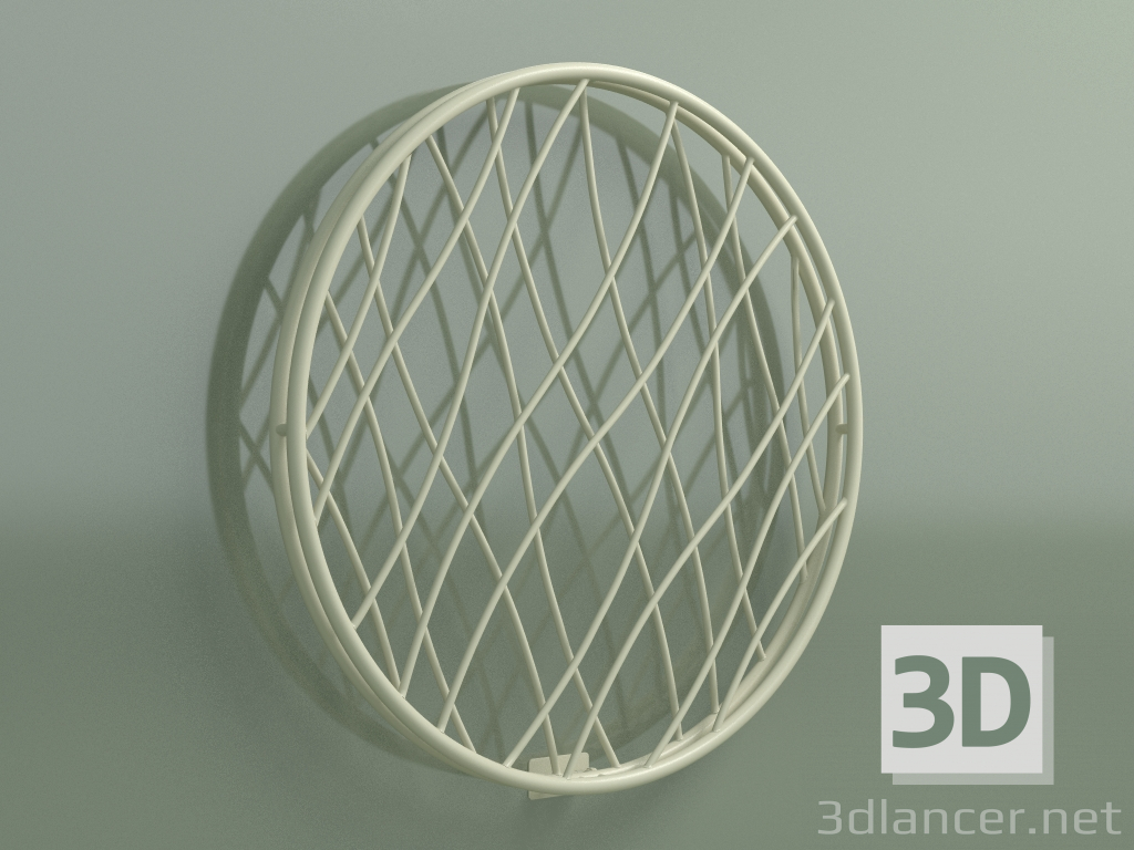 3d model Radiador Medusa (1415x1415, Marfil - RAL 1013) - vista previa