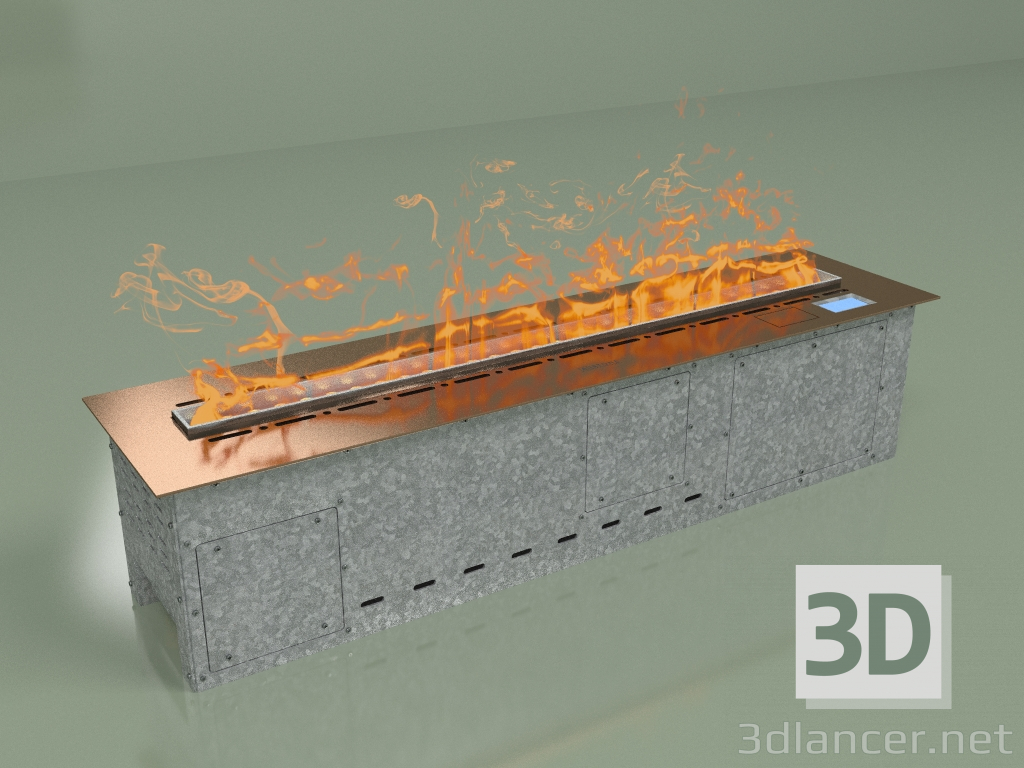 3D Modell Dampfkamin Vepo 1000 (Rosagold-Spiegel) - Vorschau