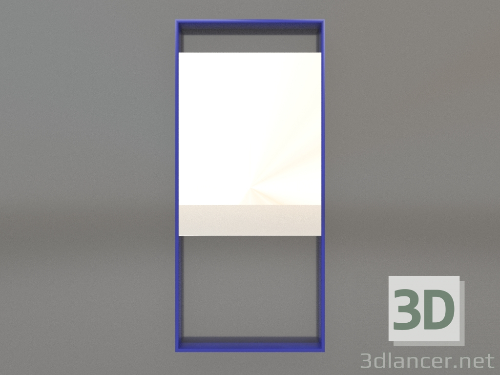 modèle 3D Miroir ZL 08 (450x1000, bleu) - preview