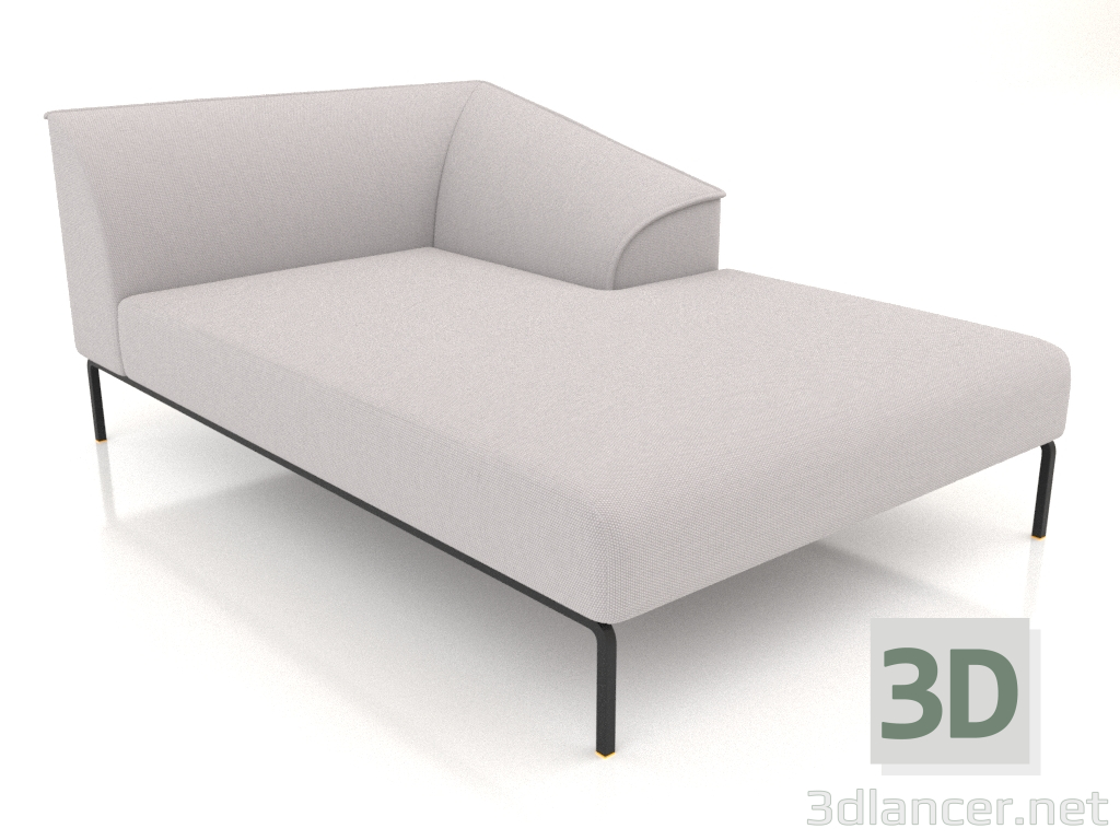 3d model Chaise longue 180 derecha - vista previa