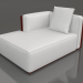 3d model Sofa module, section 2 left (Wine red) - preview