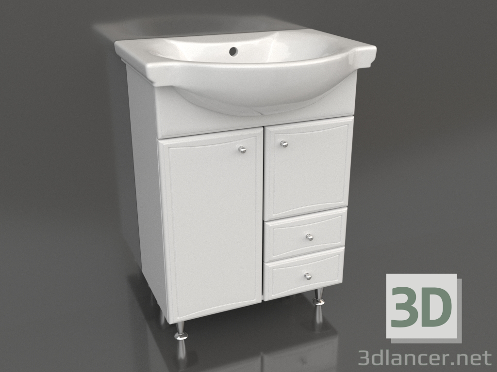 3d model Mueble de suelo 65 cm (Ba-L.01.06.K) - vista previa