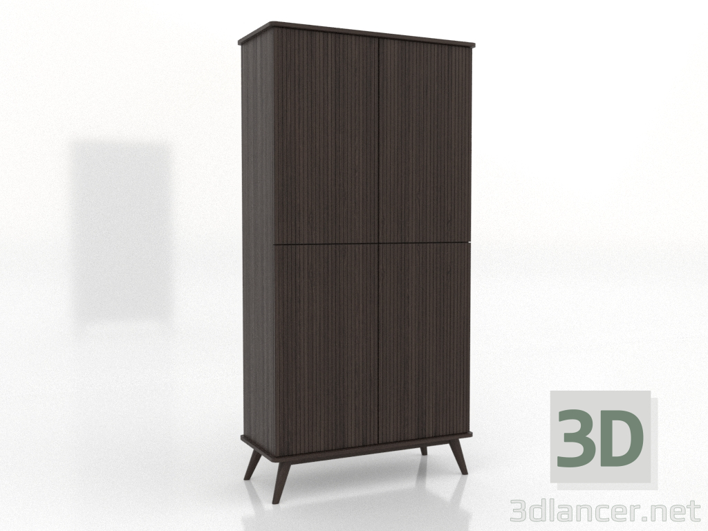 Modelo 3d Gabinete 5 1000x450x2000 mm (freixo nogueira) - preview Modelo 3d Gabinete 5 1000x450x2000 mm (freixo nogueira) - preview