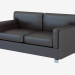 3D Modell Ledersofa Doppel - Vorschau