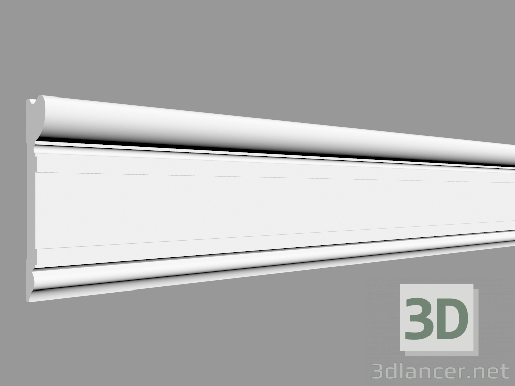 3D Modell Türrahmen (Formteil) DX119-2300 (230 x 9,2 x 2,2 cm) - Vorschau