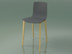 Bar chair 3993 (4 wooden legs, polypropylene, natural birch)