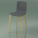 3d model Bar chair 3993 (4 wooden legs, polypropylene, natural birch) - preview