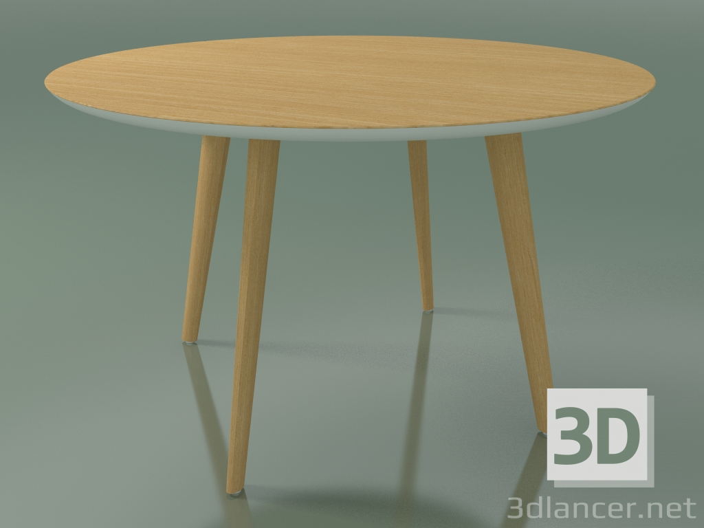 3D Modell Runder Tisch 3500 (H 74 - T 120 cm, M02, natürliche Eiche) - Vorschau