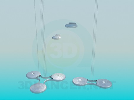 3d model Futuristic set lighting - preview