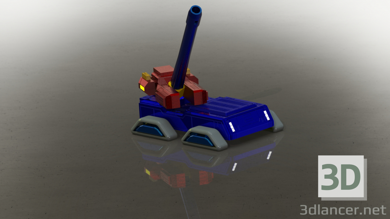 3d model Howitzer - preview