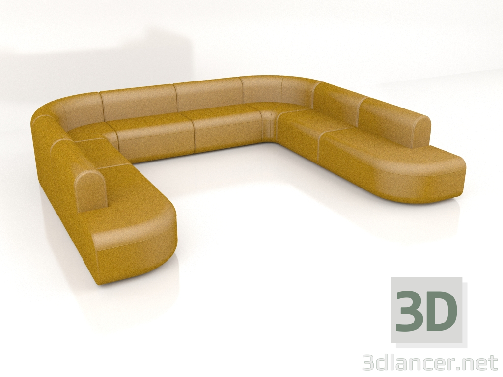 3D Modell Sofa Artiko Einzelsofa AT21 (3600x3210) - Vorschau