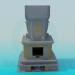 3d model Chimenea de estuco - vista previa