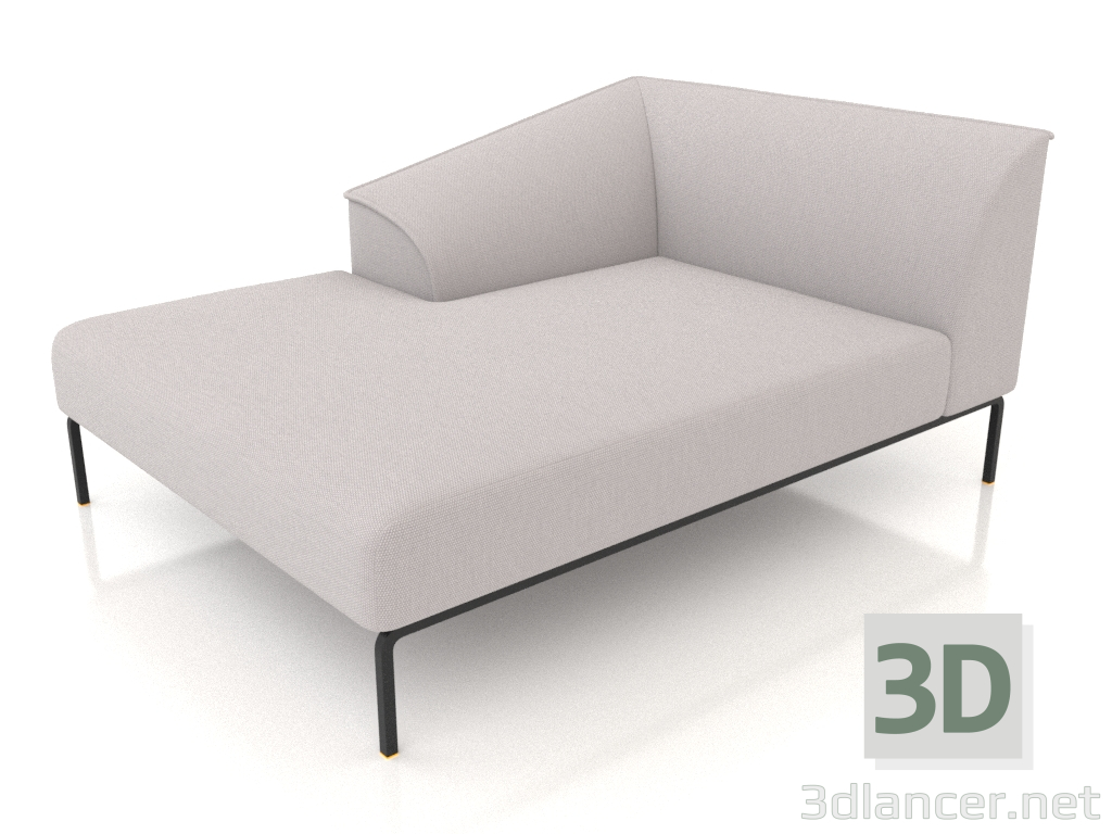 3D modeli Şezlong 160 sol - önizleme