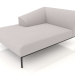 modello 3D Chaise longue 160 sinistra - anteprima