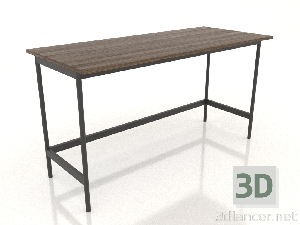 3d model Writing desk 1400x600 mm (lightened ash walnut) - preview