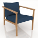 modello 3D Poltrona lounge 640 mm (rovere naturale) - anteprima