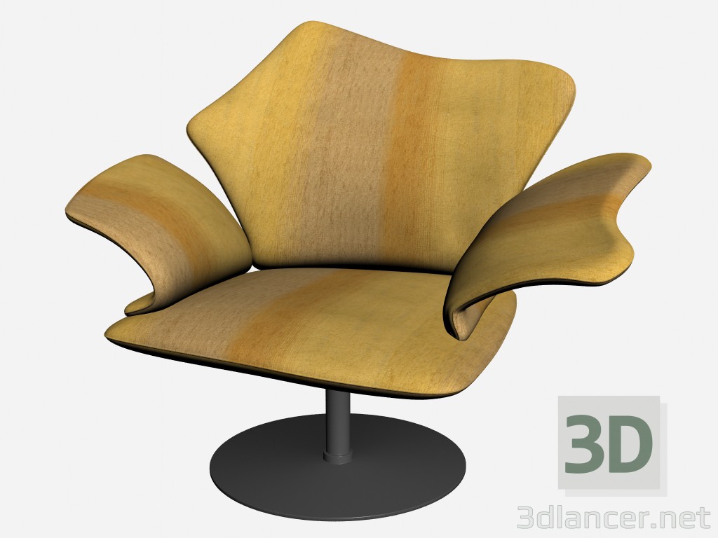 modèle 3D Fauteuil Njal - preview