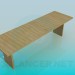 3d model Bench - preview