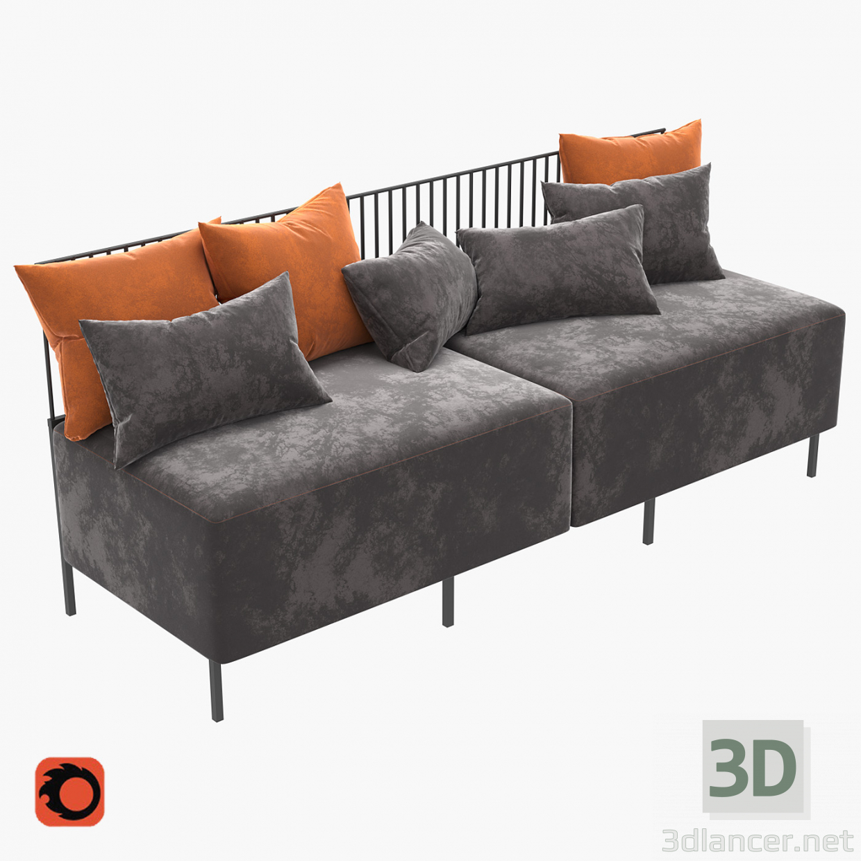 modello 3D Divano Combo - anteprima