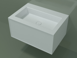 Lavabo avec tiroir (06UC42401, Glacier White C01, L 72, P 50, H 36 cm)