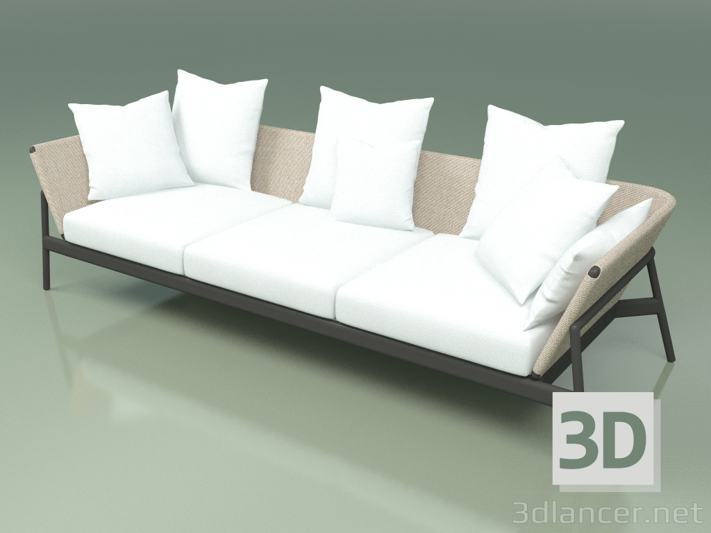 3d model Sofa 003 (Metal Smoke, Batyline Sand) - preview