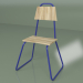 3d model Silla (azul, chapa clara) - vista previa