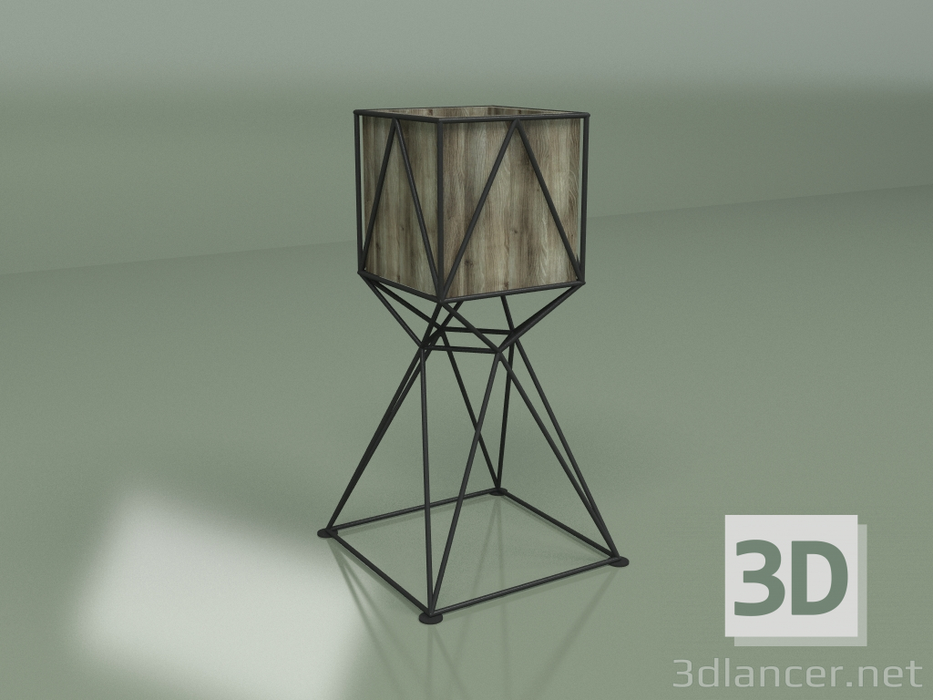 Modelo 3d Vaso de flores HERBA 710 (cinza cinza) - preview