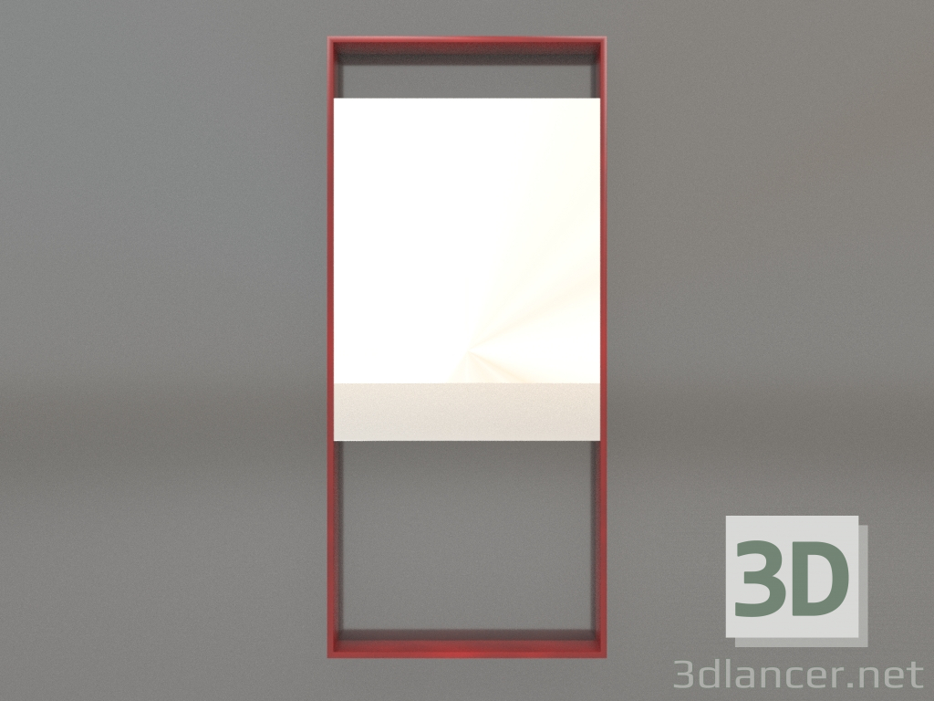 3d model Mirror ZL 08 (450х1000, red) - preview