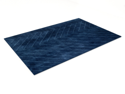 Tapis Chevron bleu 300X200