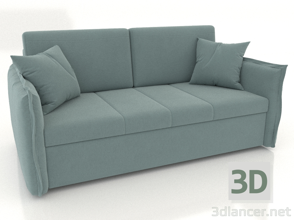 3d model Sofá cama Caitlin (menta nieve) - vista previa