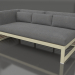 3d model Modular sofa, section 1 left (Gold) - preview