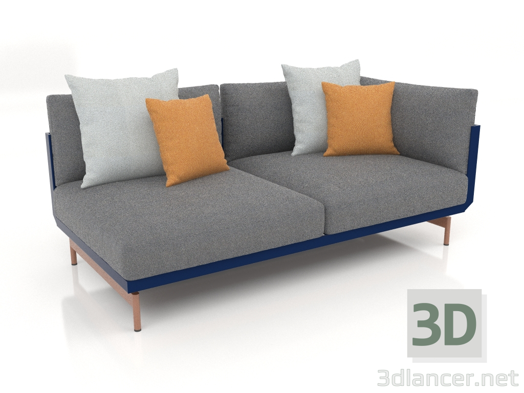 3d model Módulo sofá, sección 1 derecha (Azul noche) - vista previa