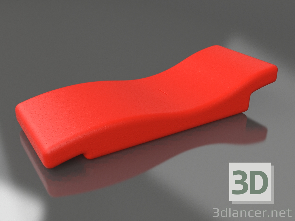 3d model Deckchair (Red) - preview