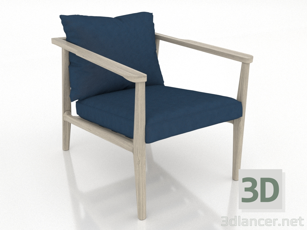 3d model Lounge chair 640 mm (lightened oak) - preview 3d model Lounge chair 640 mm (lightened oak) - preview