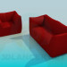 3D modeli Koltuk sandalye ile - önizleme