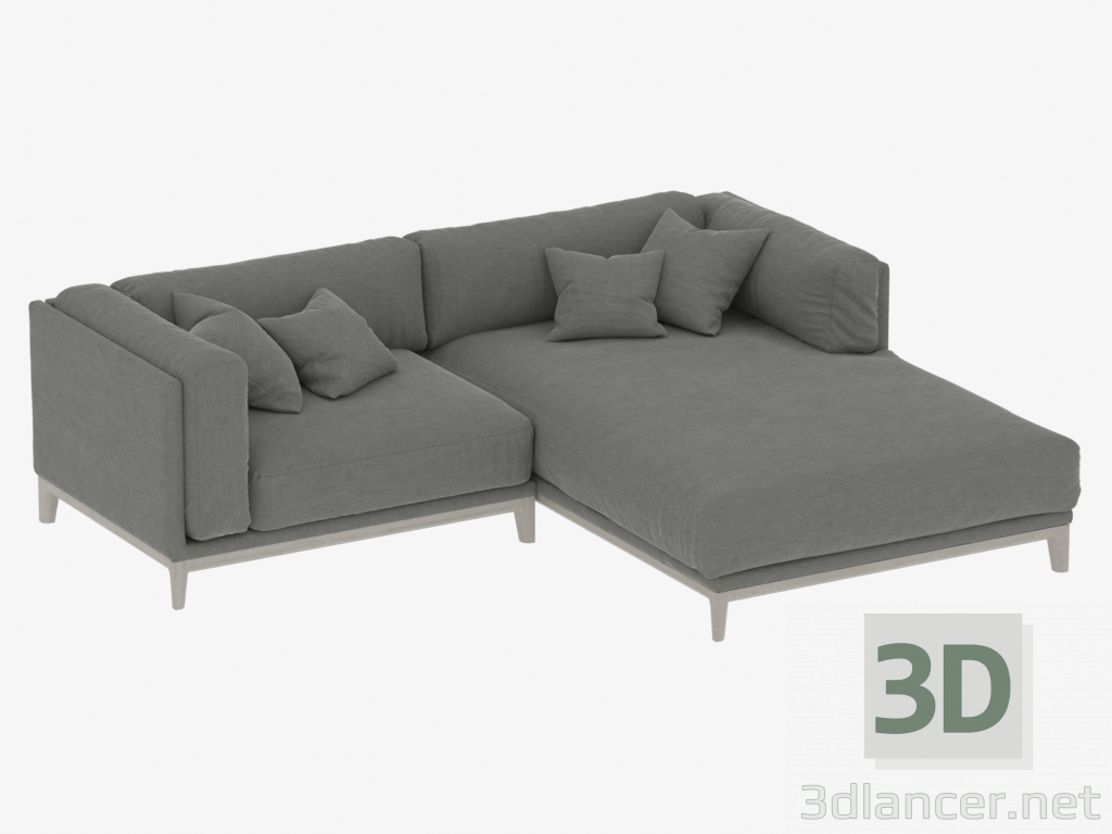 3d model Modular sofa CASE 2480mm (art 901-912) - preview