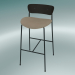 Modelo 3d Banqueta de bar Pavilion (AV10, A 95cm, 50х52cm, Noz, Couro - Silk Аniline) - preview