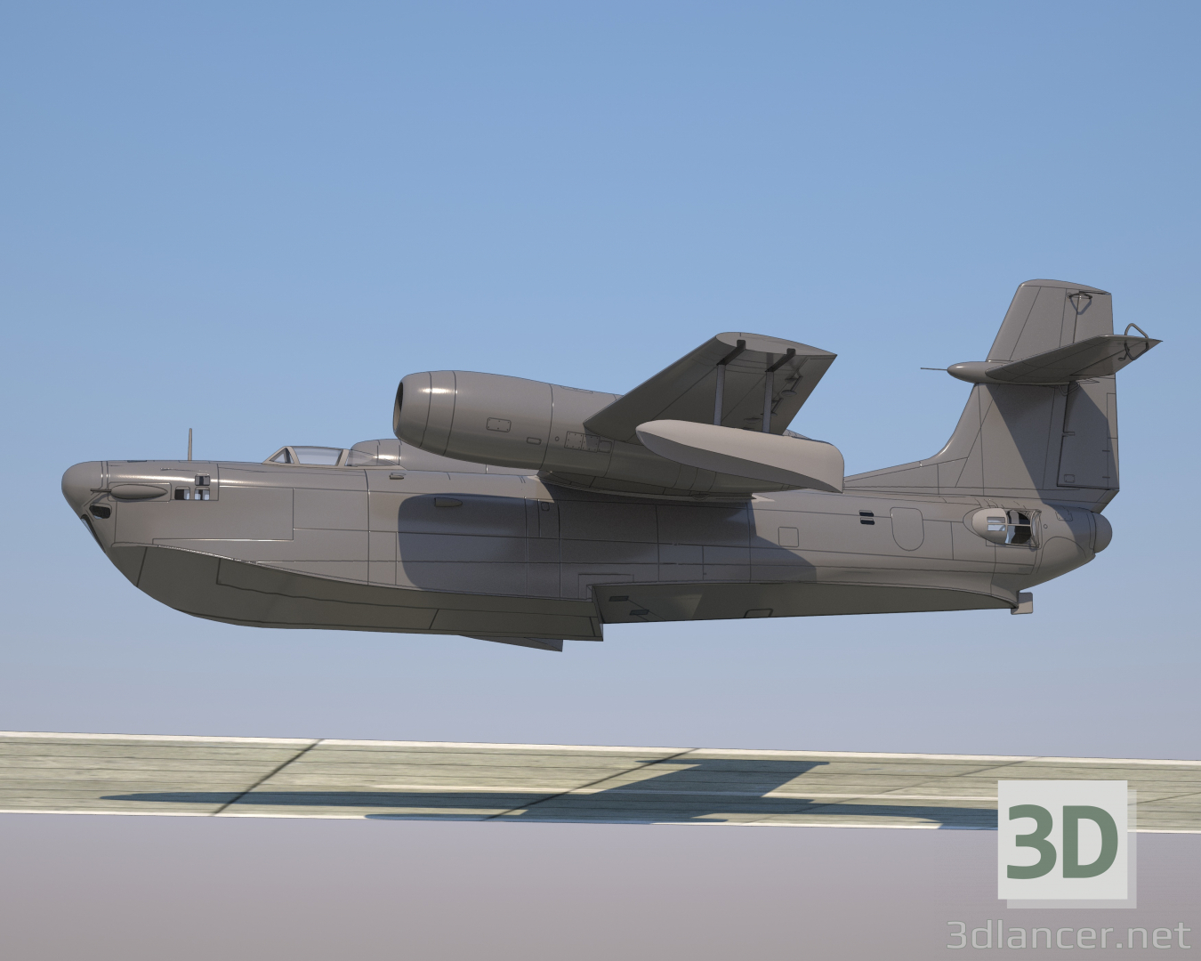 3D modeli Beriev R-1 - önizleme