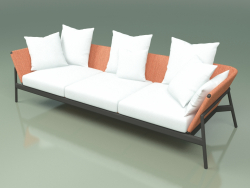 Sofa 003 (Metal Smoke, Batyline Orange)