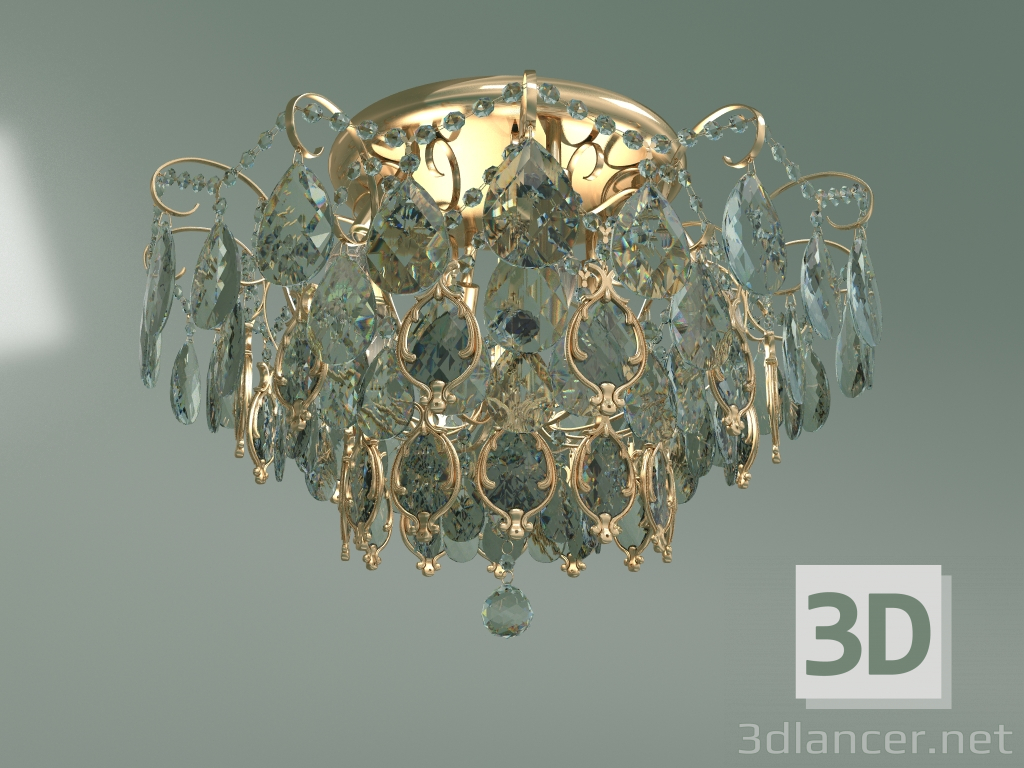 Modelo 3d Candelabro de teto 10081-6 (cristal Strotskis transparente em ouro) - preview