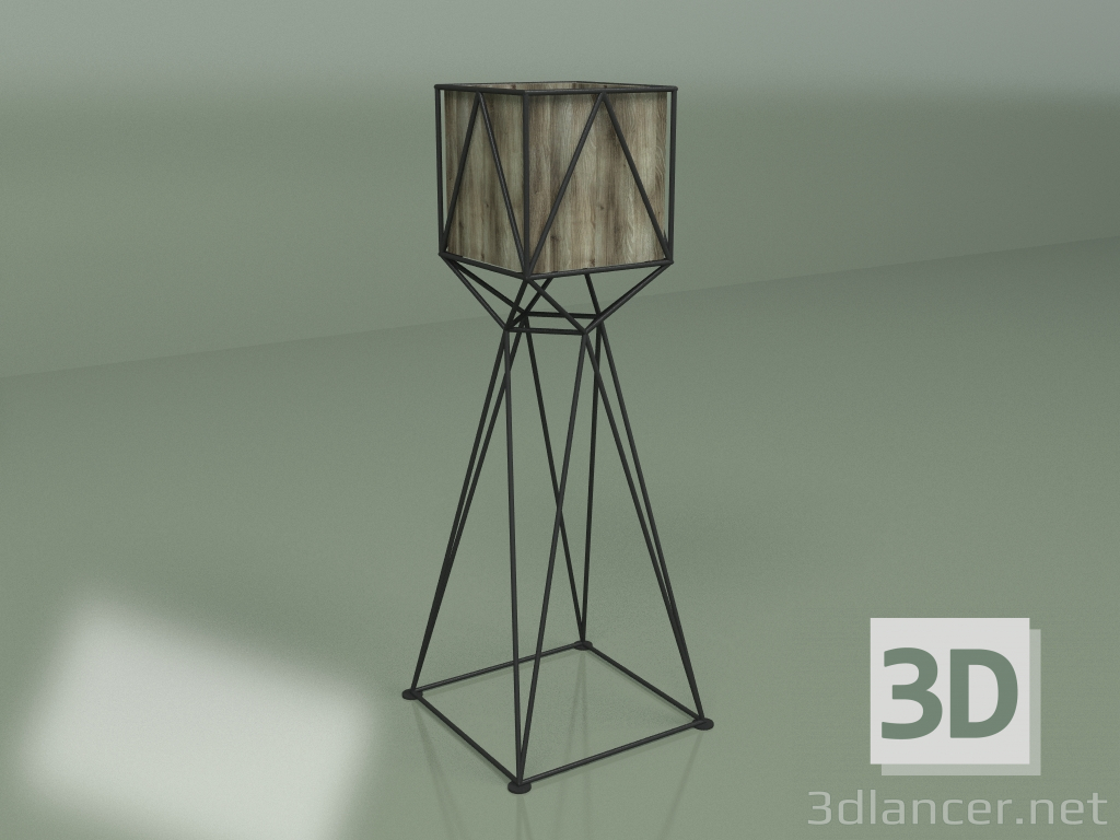 3d model Florero HERBA 1010 (fresno gris) - vista previa