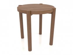 Hocker (gerades Ende) (D=400x433, Holzbraun hell)