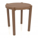 modèle 3D Tabouret (extrémité droite) (D=400x433, bois marron clair) - preview