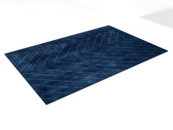 Tapis Chevron bleu 420X280