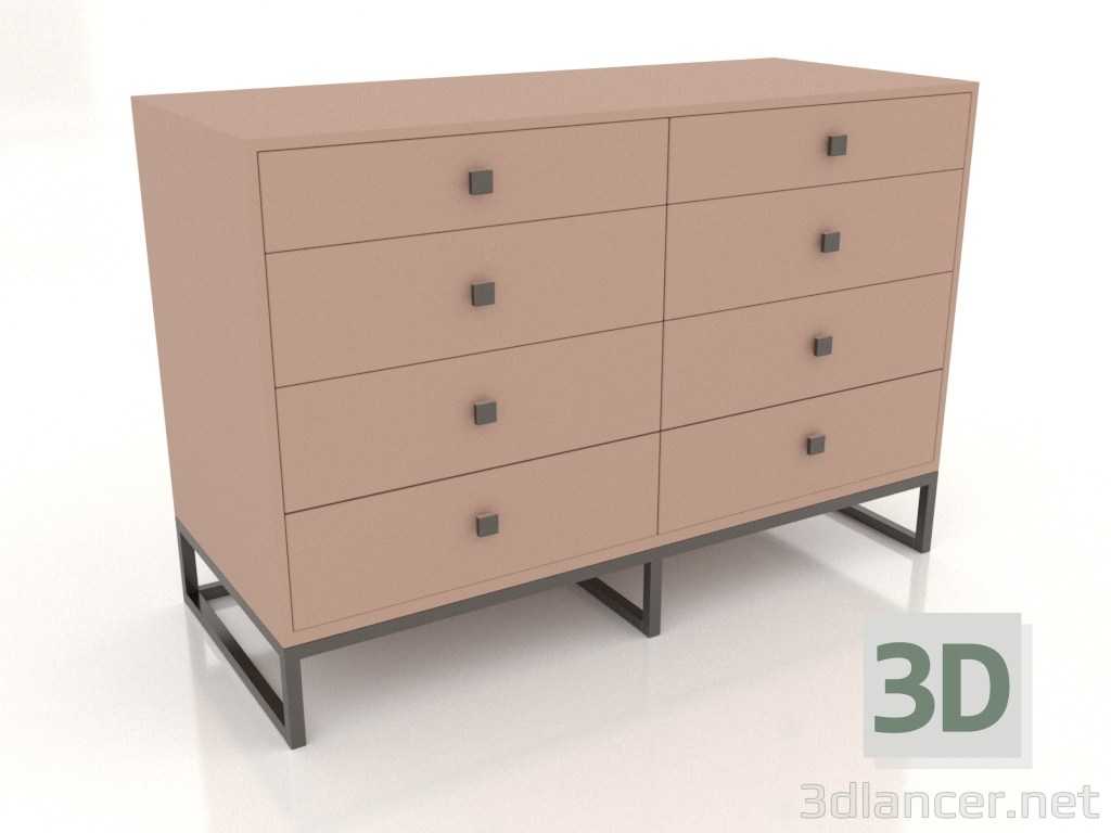 3D Modell Kommode (Cappuccino) - Vorschau